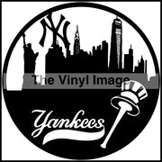Ny Yankees Skyline Clocks