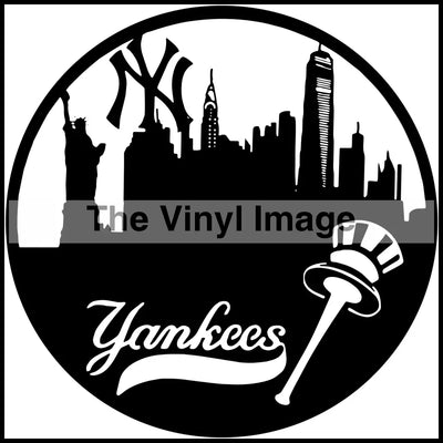 Ny Yankees Skyline Clocks