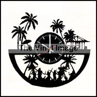 Palm Trees Sunset Clocks